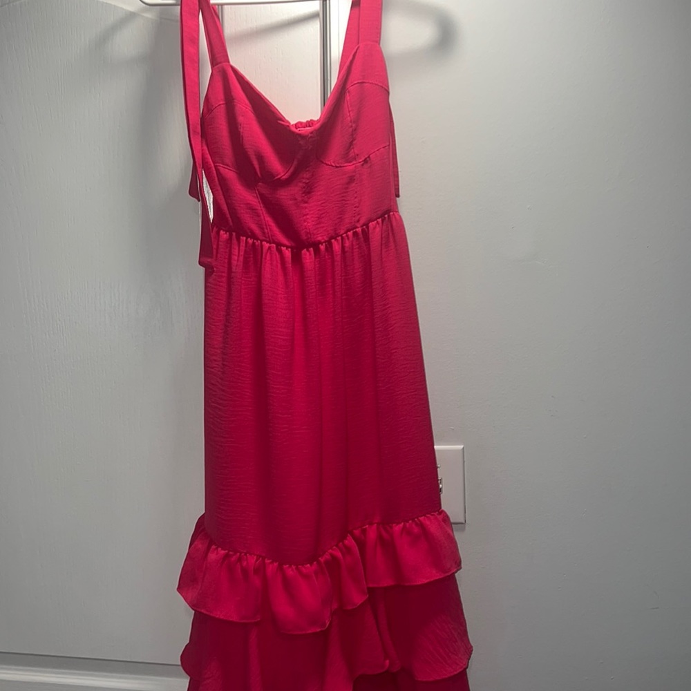Pink corset dress